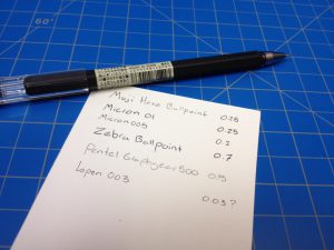 Muji Gel Ink 0.25mm Extra-fine High Quality Ballpoint Pen Black X 5 